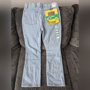 Wrangler Cowboy Cut 936 Slim Fit Jeans Men 28x30 Light Wash 100% Cotton - NWT